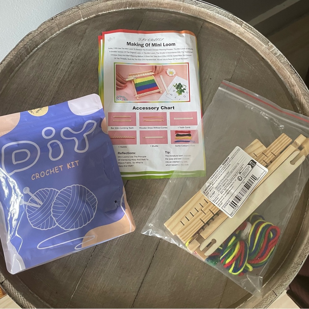 Crochet Kit and Mini Loom kit craft lot